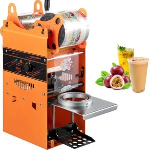 Manual Tea Cup Sealer Machine, 300-500 Cup/Machine, Orange