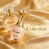 Women's 2pcs Golden Glitter Floral Fruity Perfume Gift Set - EDP Long Lasting Perfume Suitable for Daily Wear, Sparkling -Based Perfume with Liquid Concentrate, Elegant Sweet Scents for Valentine's, Christmas, New Year Gifts for Ladies
