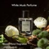 Classic White Musk Unisex Perfume, a Fragrant and Long-lasting Scent That Remains Fresh and Pleasant for Hours. Suitable for All Occasions, It Leaves a Lasting Impression. Features a Portable Design, 1fl.oz