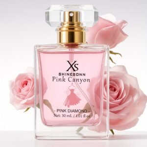 SHINESONN Pink Canyon Women'S Perfume (1, 01fl, oz), Top: Pomegranate, Grapefruit; Middle: Peony, for Lotus; Base: Amber, Magnolia, Romantic Floral- Fruity Scent, Ideal for Dating, Perfect Gift for Holidays