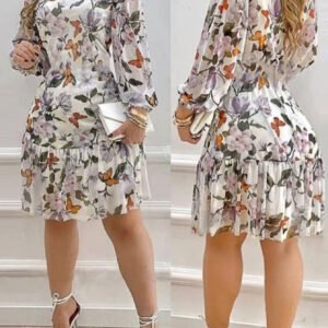 Early Spring New Fashionable Mom Style Flower Pattern Women'S
