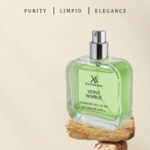 SHINESONN VERVE NIMBUS Unisex Long-Lasting Perfume - Top: Grapefruit, Mango, Carrot; Mid: for Lotus, Peony, Hyacinth; Base: Musk, Iris, Cinnamon - 50mL (1.69fl.oz) - Ideal Holiday Gift for Him & Her