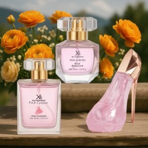 3pcs SHINESONN Women's Perfume Gift Set - EDP Perfume Spray with 3 Fruity Floral Scents (Citrus, Floral, Woody Amber), Luxury Liquid Perfume for Her, Valentine's/Christmas/New Year Gift, -Based (No Formaldehyde)
