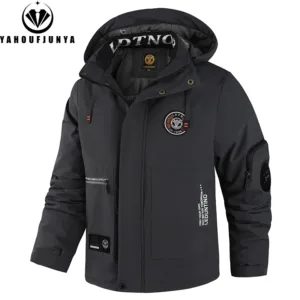 Winter Men Outdoor Windbreak Warm Travel Jacket Men Hooded Casual Fashion Sport Waterproof Climbing Trekking Jacket Male Coat