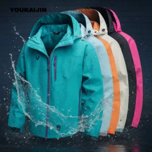 Men's Waterproof Rain Jacket Autumn Lightweight Outer Hooded Outdoor Raincoat Hiking Windproof Jacket Climbing Outdoor Jackets