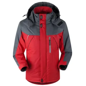 Winter Men's Cotton Padded Jacket Outdoor Work Parka Coat Casual Thick Warm Outdoor Hiking Camping Ski Coats Windproof Jacket