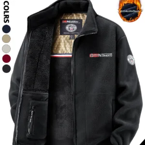 Men's Fleece Jacket, Soft and Skin-Friendly, Heat-Retaining and Wind-Resistant, Suitable for Daily Commuting, Home Leisure, Outdoor Walking, Casual Gatherings with Friends, Layering in Autumn and Winter, and Short Trips