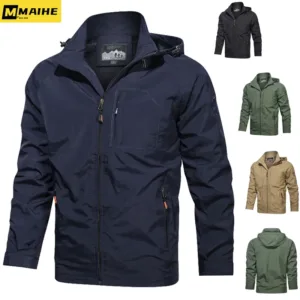 Camping Hiking Jacket Men Spring Autumn Outdoor Sports Breathable Coats Climbing Trekking Windbreaker Travel Waterproof Jacket