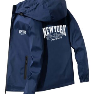 New Unisex Jackets with a New York Graphic Print, Windproof And Breathable Outdoor Climbing Attire for Couples, Suitable for Outdoor Wear And Home Warmth.