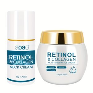 Aoao Retinol & Collagen Moisturizer Face Cream - Hydrating & Firming for All Skin Types, Day & Night Use, 1. 36Oz | with Hyaluronic Acid & Vitamin E, Hypoallergenic