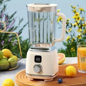 Multi functional rechargeable juicer - with display screen - suitable for making smoothies, milkshakes, and fresh fruit drinks - suitable for home, office, and travel - portable blender, smoothie juicer, blender, juicer, juice blender, blender,, Office