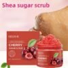 Cherry Sugar Body Scrub 120G Suitable for Face And Body Physically Exfoliates Maintains Smooth, Refined Light Beige Delivers A Delightful Fragrance Enhances The Experience Suitable for All Light Beige Types for Men And Women