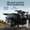 GPS Drone With 4K Camera, Aerial Camera With Dual WIFI, Long Range