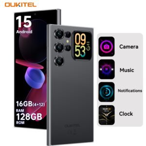 [T-Mobile ]OUKITEL C62 Android 15 Mobile Phone, 16GB + 128GB Globally Unlocked Version, 6.88" 90Hz Display, 1.81" Rear Screen, 5150mAh, 13MP + 5MP/dual SIM Card/fingerprint/facial Recognition,