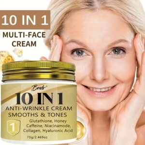 Deep Moisturizing Cream 10-in-1 70g, Contains Retinol Hyaluronic Acid Honey and Niacinamide, Non-greasy, Minimizes Wrinkles Provides Long-lasting Hydration for 12-72 Hours Nourishes the Skin a Must-have for Travel