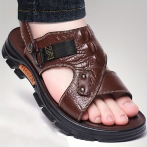 [Round-Toe Casual] DAOD Genuine Full-Grain Cowhide Slip-On Moccasins