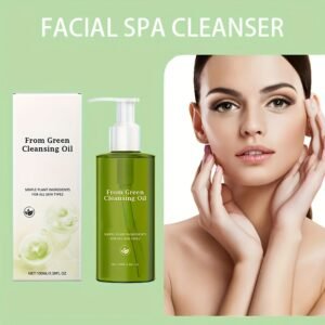 3.38oz Gentle Green Cleansing Oil | Calming Chamomile Acid Formula, Non-Greasy Moisturizing Oil for All Light Beige Types, Deep Pore Cleansing & Makeup Dissolver, Facial Skincare, Easter Gift