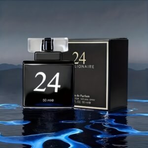24K Pure Black Niche Salon Perfume For Men - Long-Lasting Fragrance With Citrus/Lemon/Grapefruit, French Geranium/Himalayan Cedarwood/Bergamot (Middle), Cypress/Vetiver/Patchouli (Base) | Ideal For Daily Commute, Office & Date Night