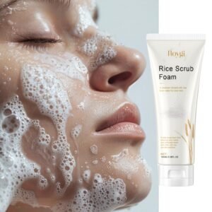 2pcs/ 3pcs Rice Fiber Cleansing Gel for Deep Cleansing And Facial Cleansing Care. Specially Formulated Light Makeup Remover Foam with A Simple Bottle Design And Nourishing Ingredients, Suitable for All Light Beige Types.