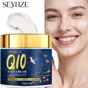 SEYHZE Chinese Style Q10 Day & Night Moisturizer | Face Cream with Retinol + Collagen + Shea Butter + Ceramide + Resveratrol, Hydrating, Lifting & Firming, Suitable for Men & Women, 40g/70g, Smooth & Even Skin Tone, Ideal for Holiday Gifts