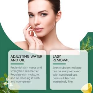 Pore Cleansing Makeup Remover Oil | Contains Fish Grass Extract and Sunflower Indica Grain Oil, Refreshing and Gentle, Comfortable and Non-irritating for Daily Cleansing and Skin Care, Suitable for All Skin Types