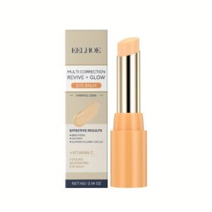 Vitamin C Brightening and Firming Eye Cream Stick with Vitamin E, Moisturizing Eyes in One Touch, Tightening, Hydrating, Glossy, Smooth, Suitable for Dry Light Beige, Men and Women
