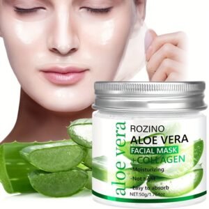 50g Aloe Vera Collagen -off Mask, with A Light Texture That Is Not Greasy, Cleanses Pores, Brighten Skin, Moisturizes, Smooths And Tightens The Skin, Create A More Even-looking Light Beige, Wrapped Mask, Mask Gel, Facial Care