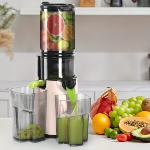 Efficient Cold Press Juicer, 350W Slow Masticating Juicer with 4.7" Extra Wide Feed Chute, Ideal for Whole Fruits, Easy to Clean, Perfect Gift for Families, Suitable for Christmas, Thanksgiving, Mother's Day, And Father's Day