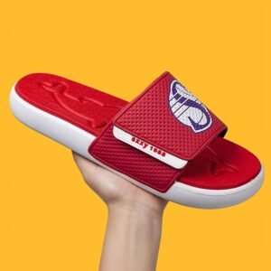 Stylish Men'S Slippers Featuring Fasteners, Designed to Be Slip-Resistant And Durable.