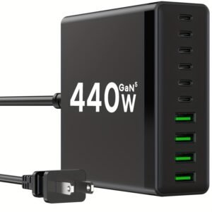 [Fast Charging, USB C Charger] 440W 10-Port USB C Charging Brick | PD 100W