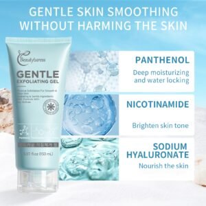 1.69oz Gentle Exfoliating Gel | with Niacinamide, Panthenol & Hyaluronic Acid, Physical Exfoliation for Smooth & Clear Skin, Hydrating & Gentle Ingredients Mild Formula with Key Actives, Suitable for All Skin Types