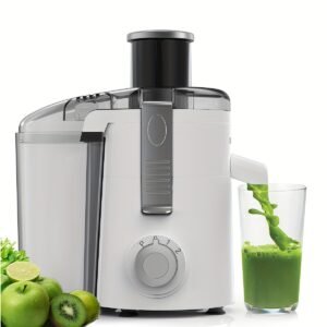 SIFENE 3-in-1 Juicer Machine & Smoothie Maker, Centrifugal Juicer with BPA-Free Blades, Reverse Function, 18000 RPM High-Speed Blending for Maximum Juice Yield, Quick Cleaning, Compact Design for Home/Office/Kitchen, US Plug (120V) - Ideal for Fresh Juice, Smoothies, Nut Milk, Ice Crushing, Portable Juicer, Kitchen Appliance, Sleek Appliance, Easyclean Material