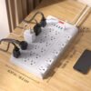 22/4-Outlet Flat Plug Power Strip With 6/4 USB Ports, 28/8-in