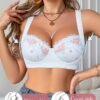 Sexy Floral Lace Lingerie, Push-up Underwire, Comfortable Wide Strap Bra