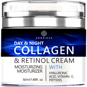 1.69fl.oz Collagen Face Cream with Retinol & Hyaluronic Acid, Day & Night Skin Care Facial Moisturizer, Daily Facial Moisturizer for Women/Men's Face, Deeply Moisturizing | Nourishing Formula, GORGIQUE, Perfect Halloween, Easter, Christmas Gift