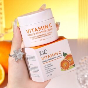 ICVC Vitamin C Makeup Remover Cream | Gentle, Suitable for All Skin Types, Refreshing Fragrance - Includes Spoon