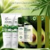 Set of 4 Skincare Products - Contains 2 Aloe Vera Cleansing Milks And 2 Boxes of Bubble Masks - Enriched with Hyaluronic Acid for Intense Hydration And Skin Smoothing - Ideal for Everyday Use, Perfect for Holiday And Birthday Presents