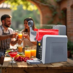 Slushie Machine Slushy Machine for Home No ice Needed Professional Frozen Drink Maker withLED Display Programs for Frozen Margaritas lce Cream, Homemade Slushies, Party Drinks, Modern Appliance, Compact Design, Efficient Operation, Highquality Build