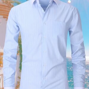 Men's Reversible Two-Way Wear Striped Shirt -