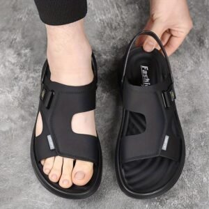 Men'S Summer Convertible Sandals with a Rotating Heel Strap,