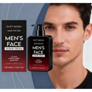 East Moon Men'S Oil Control Scrub Gently Cleanses The Face, Providing Refreshing Moisture And Oil Control - Smooths The Skin And Evens Out The Complexion with a Lightweight Formula