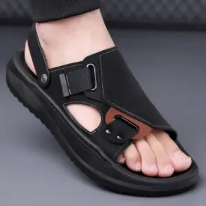 Men's Lightweight Outdoor Sandals with Quick-Dry Upper, Contoured Arch & Cushioned Sole - Slip-/Slippers Beach,